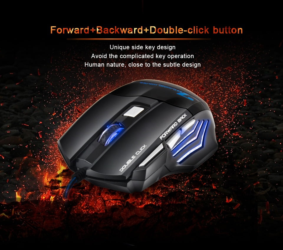 Ergonomic Wired Gaming Mouse 7 Button LED 5500 DPI USB Computer Mouse Gamer Mice X7 Silent Mause With Backlight For PC Laptop