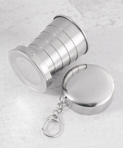 Stainless Steel Folding Cup Travel Tool Kit