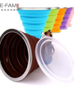 Dustproof Silicone Folding Coffee Cup