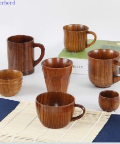 Japanese Wooden Wood Tea Coffee Cup