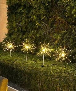 Outdoor LED Solar Flashing Fireworks Lights