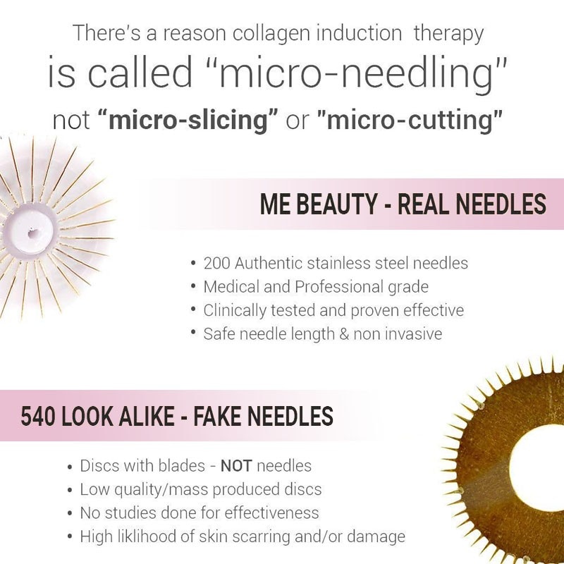 DRS 540 derma roller pure microneedling 0.2/0.25/0.3mm needles Length titanium dermoroller microniddle roller for face