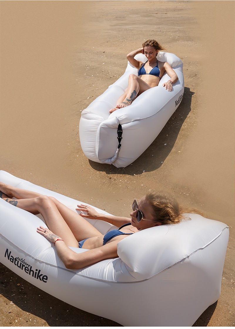 Naturehike Inflatable Sofa Lazy Bag Banana Inflatable Sleeping Bag Blow up Couch Camping Lounge Chair Air Sofa Air Lounger